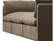 Willow Tribute Walnut Modular Sofa - 3 Seater color Tribute Walnut