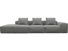 Riley Maya Flint Modular Sofa - 1x Arm, 2x Armless, 1x Left Terminal color Maya Flint
