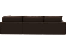 Willow Muse Chocolate Modular Sofa - 4 Seater RAF Terminal color Muse Chocolate