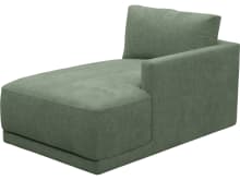 Haven Tribute Dark Jade Right Arm Facing Chaise Module color Tribute Dark Jade