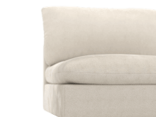 Willow Muse Flax Armless Sofa Module color Muse Flax
