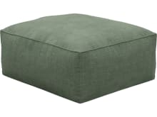 Riley Tribute Dark Jade Modular Small Ottoman color Tribute Dark Jade