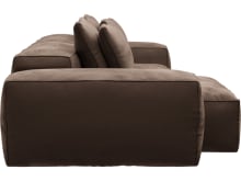 Riley Muse Chocolate Modular Sofa - 2 Seater Chaise color Muse Chocolate
