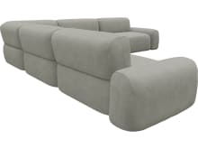 Beckett Toorak Pebble Modular Corner Sofa - 7 Piece color Toorak Pebble