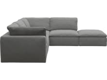 Cloud Deep Maya Flint Modular Sofa - 5 Piece color Maya Flint