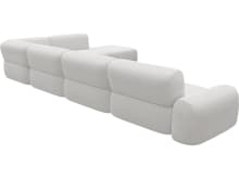 Beckett Muse Frost Modular Sofa - 7 Piece color Muse Frost