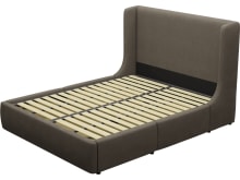 Lucy Drawer Bed Muse Mink color Muse Mink