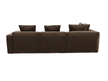 Riley Apt Muse Chocolate Corner Sofa - 4 Seater LAF Terminal color Muse Chocolate