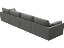 Willow Tribute Storm Modular Sofa - 4 Seater color Tribute Storm