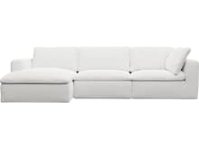 Cloud Deep Noa Fog Modular Sofa - 3 Seater Chaise color Noa Fog