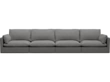 Willow California Slate Modular Sofa - 4 Seater color California Slate