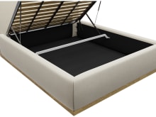 Haven Gas Lift Bed Muse Flax color Muse Flax