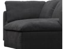 Cloud Deep Plaza Flint Grey Modular Sofa - 3 Seater Chaise color Plaza Flint Grey