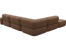 Beckett Tribute Chestnut Modular Sofa - 6 Piece color Tribute Chestnut