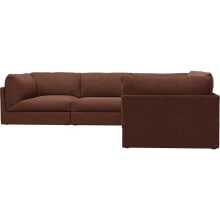 Finley Muse Rust Corner Sofa - 5 Seater color Muse Rust
