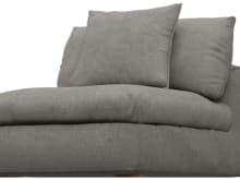 Tully Isla Soft Grey Armless Sofa Chair Module color Isla Soft Grey