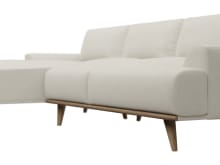 Dane Toorak Pearl Chaise Sofa - 3 Seater color Toorak Pearl