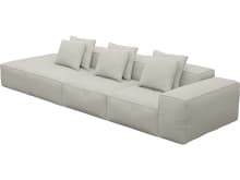 Riley California Ivory Modular Sofa - 1x Arm, 2x Armless, 1x Left Terminal color California Ivory