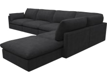 Willow Plaza Flint Grey Modular Sofa - 6 Seater RAF Terminal color Plaza Flint Grey