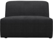 Copenhagen Plaza Flint Grey Armless Chair Sofa Module color Plaza Flint Grey