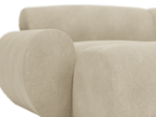 Malmo Avon Taupe Sofa with Ottoman - 4 Piece color Avon Taupe