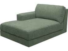 Monica Tribute Dark Jade Left Arm Facing Chaise Module color Tribute Dark Jade