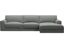 Monica Tribute Storm Chaise Sofa - 3 Seater color Tribute Storm