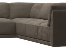 Emily Modular Sofa Muse Mink - 6 Piece color Muse Mink