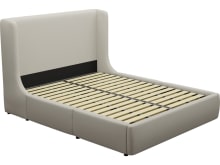 Lucy Drawer Bed View Cream color View Cream