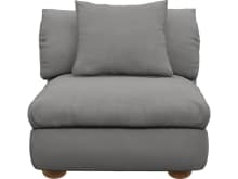 Tully California Slate Armless Sofa Chair Module color California Slate