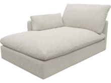 Willow Boucle Ivory Chaise Left Arm Facing Sofa Module color Boucle Ivory