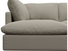 Willow Plaza Natural Modular Sofa - 6 Seater LAF Terminal color Plaza Natural