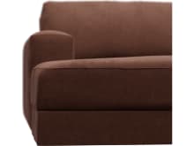Monica Muse Rust Left Arm Facing Chaise Module color Muse Rust