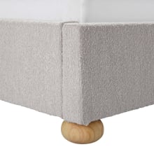 Maeve Boucle Bed Frame Pumice color Boucle Pumice