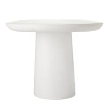 Odette White Concrete Dining Table color White