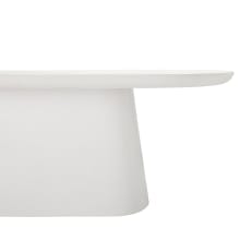 Odette White Concrete Dining Table color White