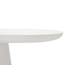 Odette White Concrete Dining Table color White