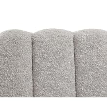 Maeve  Boucle Gas Lift Bed Frame Pumice color Boucle Pumice