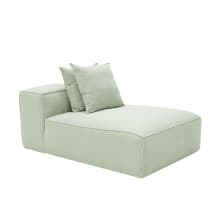 Riley Linen Oatmeal Module Chaise color Linen Oatmeal