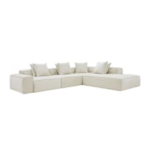 Riley Muse Flax Modular Sofa - Arm, 2x Armless, Corner, Right Terminal color Muse Flax