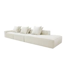 Riley Muse Flax Modular Sofa - 1x Arm, 2x Armless, 1x Right Terminal color Muse Flax