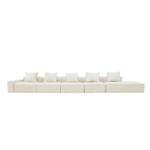 Riley Muse Flax Modular Sofa - 1x Arm, 4x Armless, 1x Right Terminal color Muse Flax