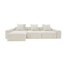 Riley Muse Flax Modular Sofa - 3 Seater Chaise color Muse Flax