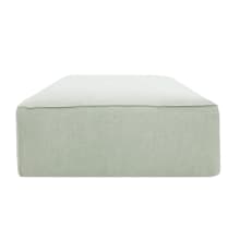 Riley Linen Oatmeal Modular Small Ottoman color Linen Oatmeal