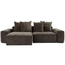 Riley Muse Mink Modular Sofa - 2 Seater Chaise color Muse Mink