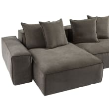 Riley Muse Mink Modular Sofa - 2 Seater Chaise color Muse Mink