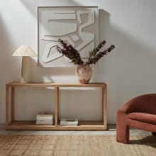 Coast Reclaimed Elm Console Table color Natural