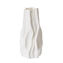 Adria Vase Porcelain White - 30cm color White