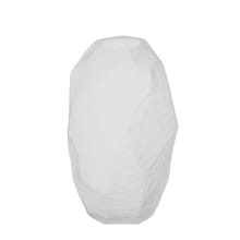 Rufus Vase Frosted Glass White - 27cm color White
