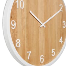 Brydon Wall Clock White - 60cm x 5cm color Natural/White